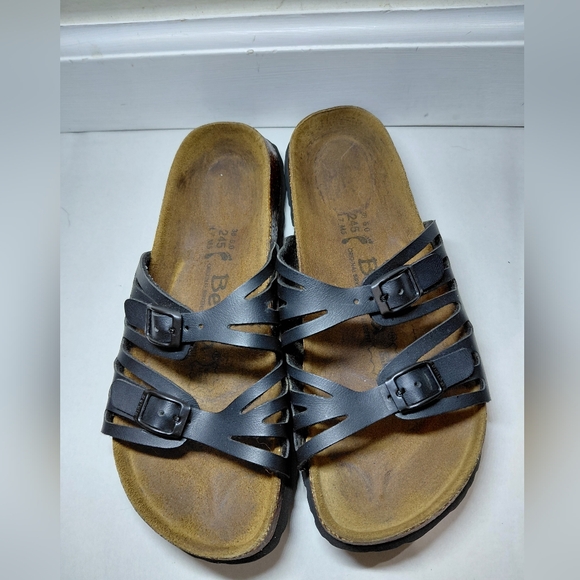 Betula By Birkenstock Women Size 38/7 Us Narrow Black Strappy Sandals - Picture 9 of 9
